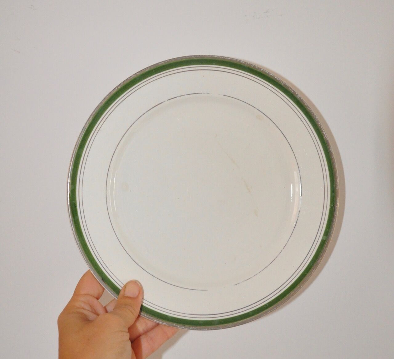 Service of 8 plates Digoin Sarreguemines