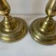 Pair of bronze candlesticks nineteenth century.