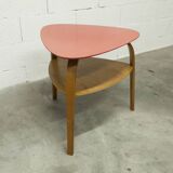 "Bowwood" tripod coffee table designed by Hugues Steiner and manufactured by Baumann in the 1960s