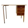 Vintage desk in wood and metal formica