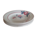 Set of 5 Saint amand plates