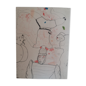 Artist's etching side - Print