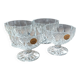 Set of 4 crystal fruit bowls