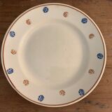 5 assiettes à dessert anciennes Sarreguemines XXème siècle