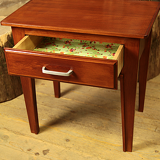 Varnished mahogany bedside