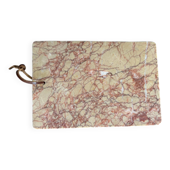 Pink marble cutting board, old