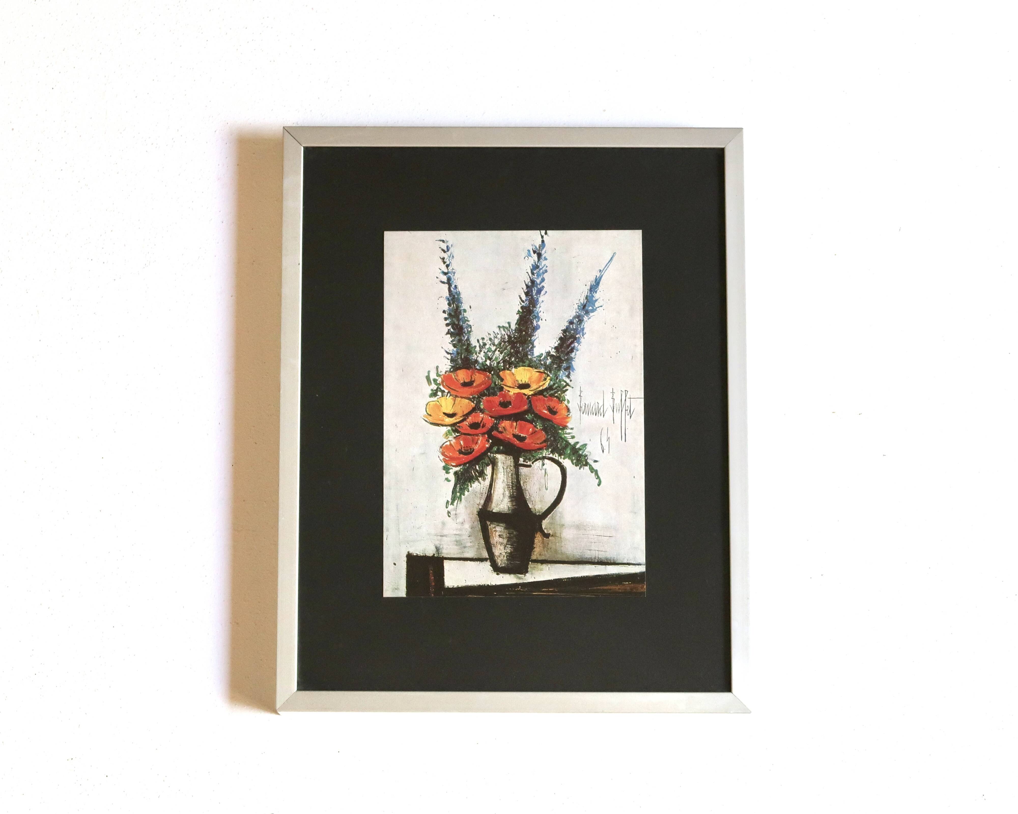 Painting Poppies by Bernard Buffet, 1960s