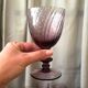 Suite of 12 purple wine glasses in hartzwiller crystal