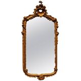 Italian Louis XV Period Hand-Carved Giltwood Mirror