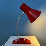 Flexible desk lamp vintage space age red