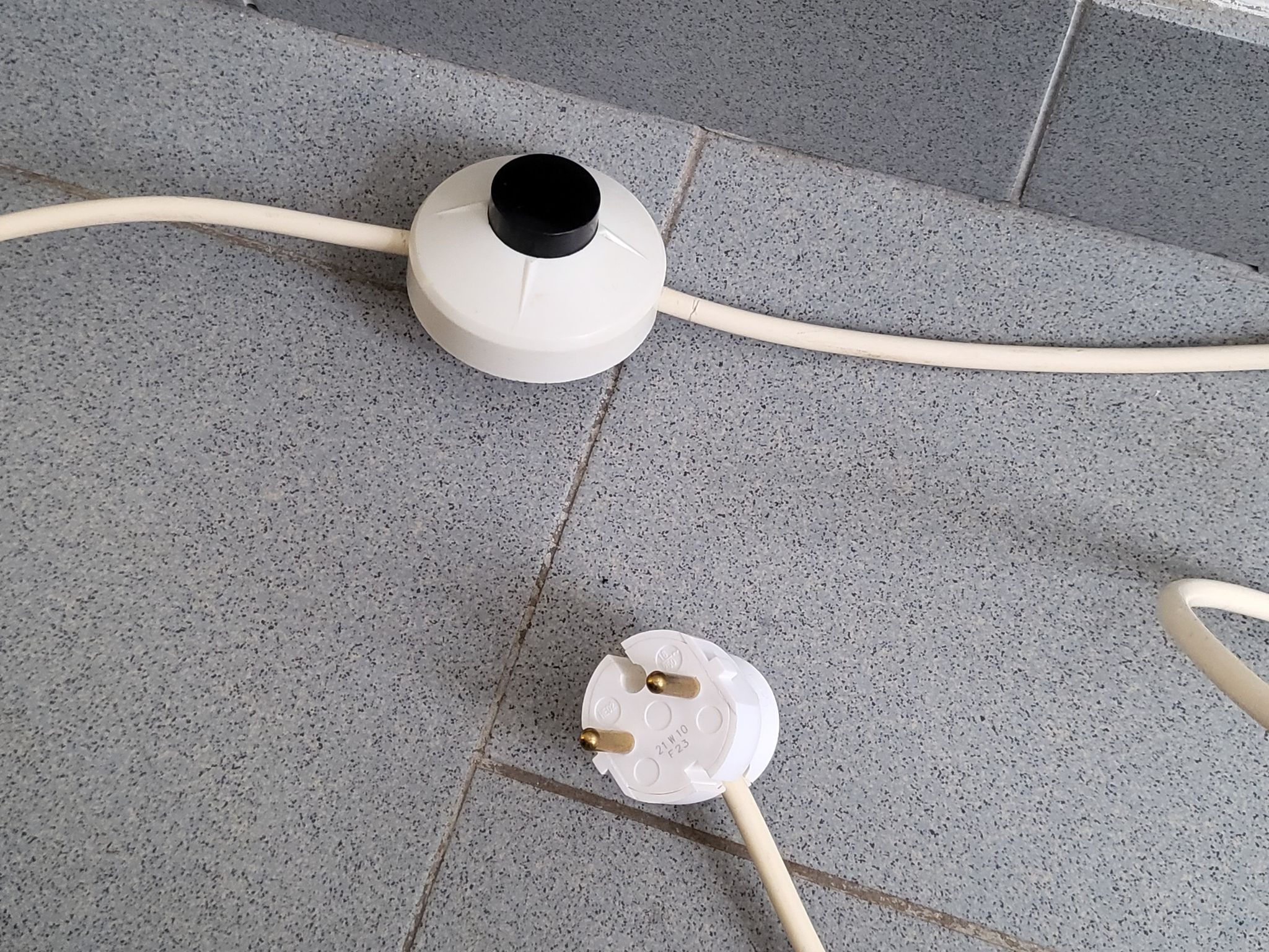 Vintage 1960 ceramic floor lamp