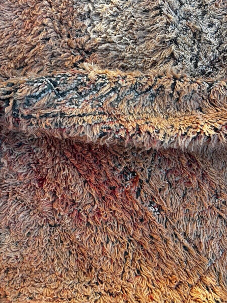 bohemian Berber carpet Boujad salmon in wool