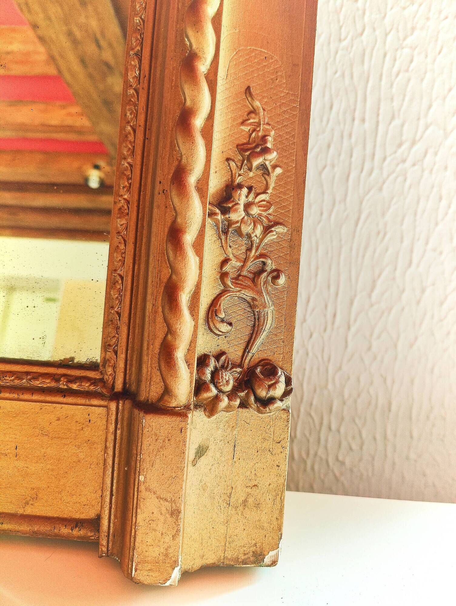 Antique fireplace mirror (18)
