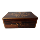 Old book box or mail inlaid decoration "work" sb