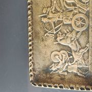 Bronze pocket tray signed Max Le Verrier. Antique scene. Dimensions 15 x 8 cm.