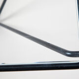 Metal and glass coffee table