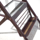 Serving rolling trolley, wood service, 50's