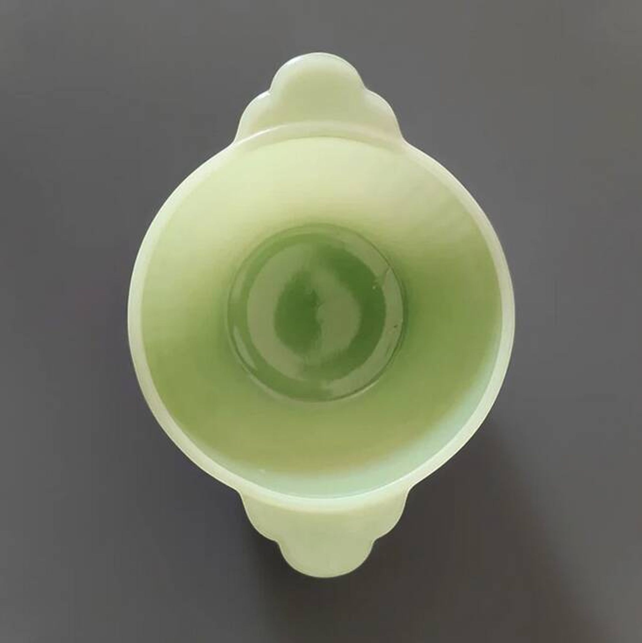 Jadeite Jane Ray Fire King Sugar Bowl – Anchor Hocking – Vintage USA