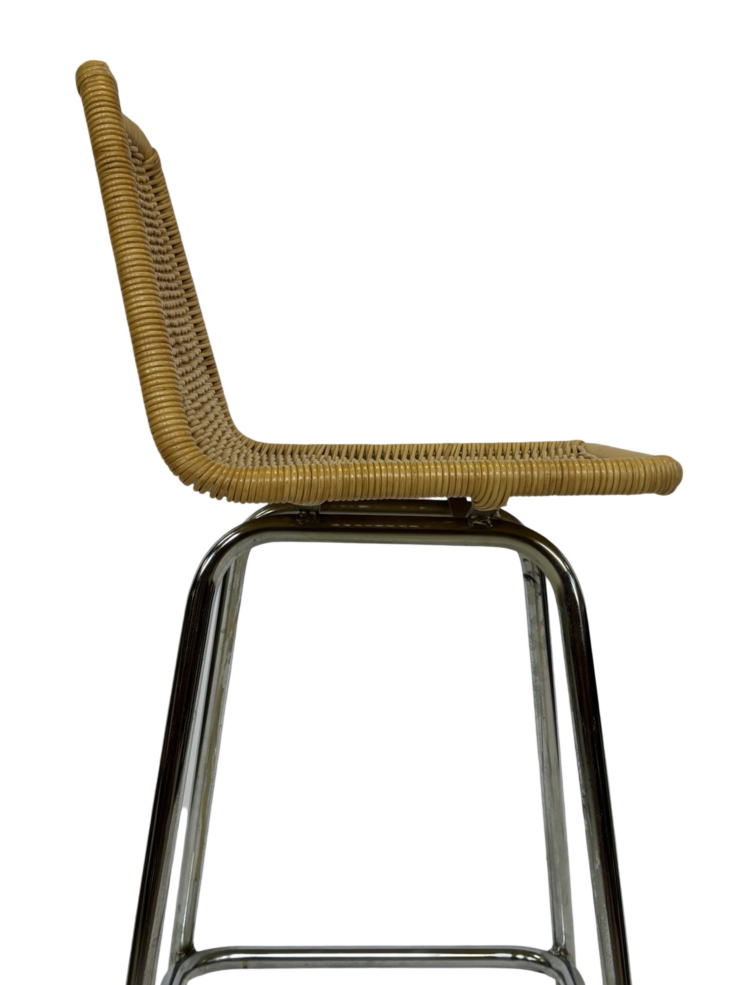 Vintage stool barstool Dirk van Sliedregt Rohe Noordwolde 1960 Netherlands