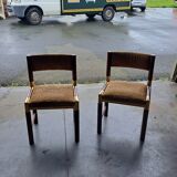 Chairs 70s mahogany