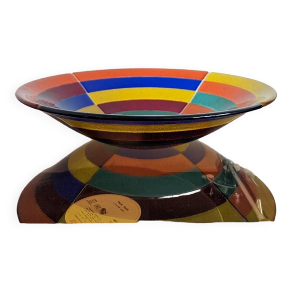 Grande coupe à fruits signée Lussot