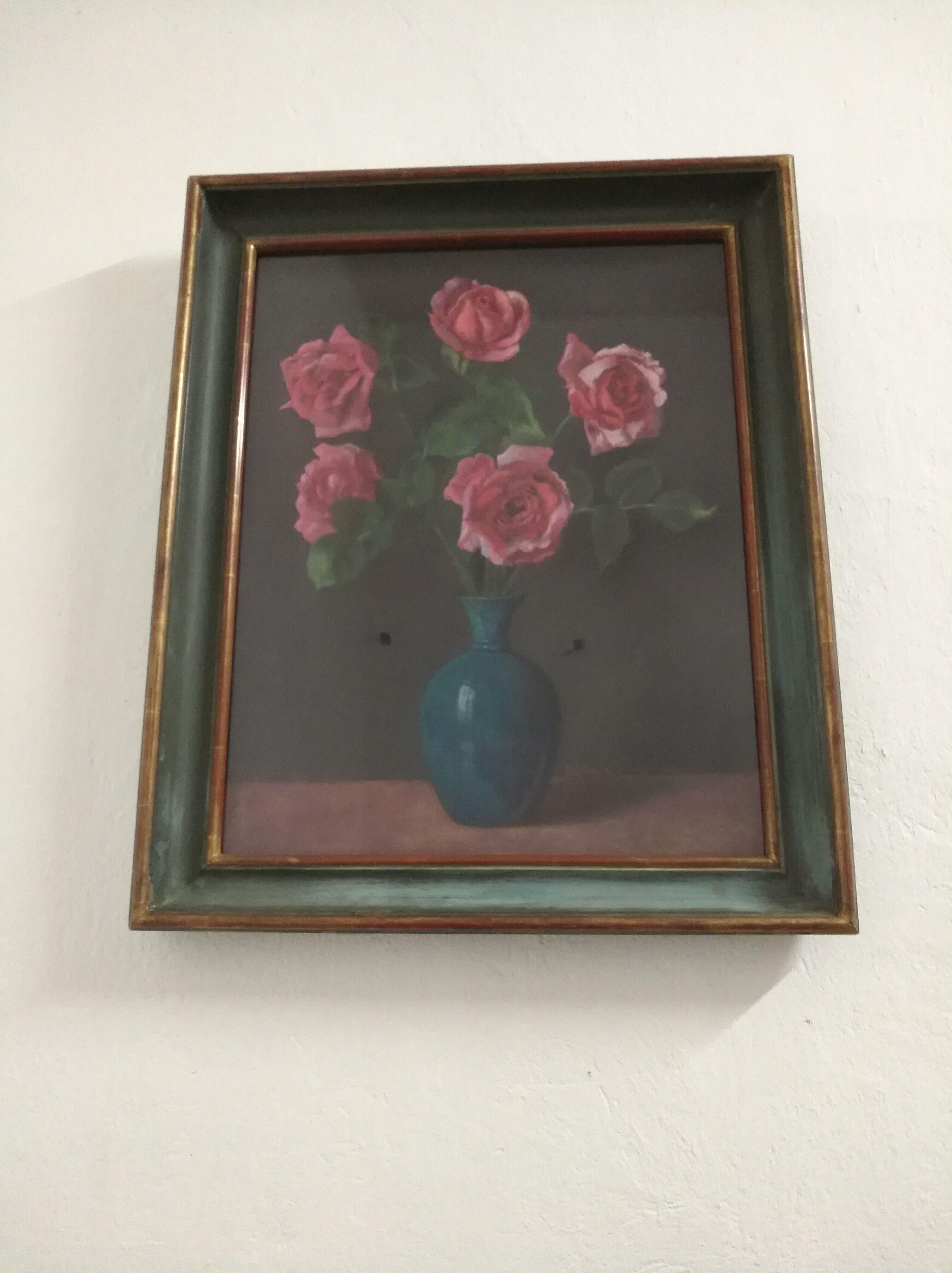 Painting "The bouquet of pastel roses" by S.Lamarche