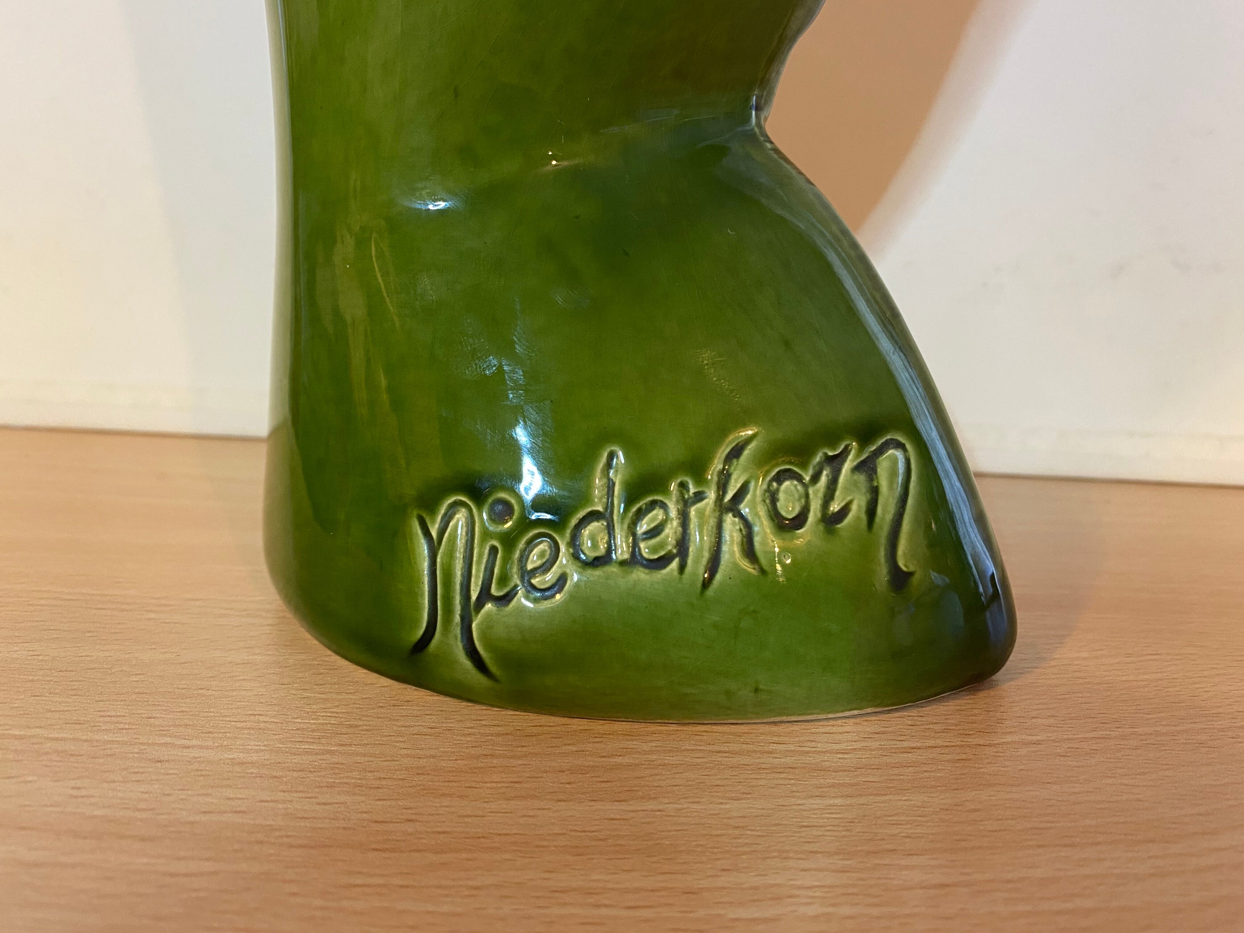 Cubist Vase Art Deco Niederkorn, Rare 1920s - ancient Egyptian Vase 1920s