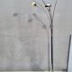 Vintage ARC floor lamp with 5 adjustable chrome arms on marble base