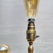 Lampadaire tablette de peintre à 3 feux laiton 1950