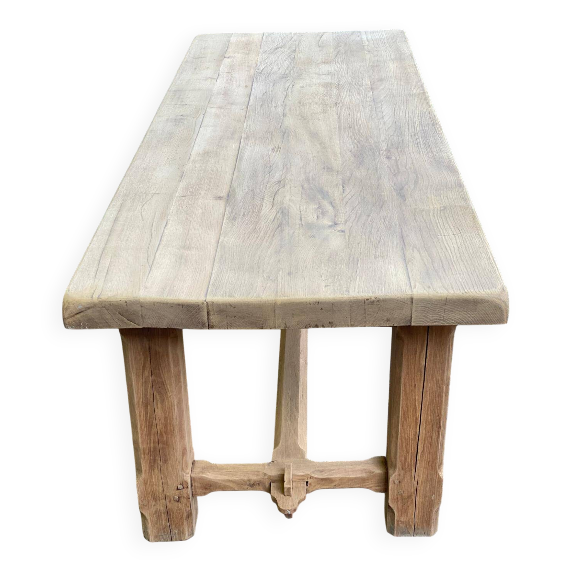 19th century solid oak farmhouse table 240cm