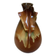 Pleated shirt collar ceramic vase