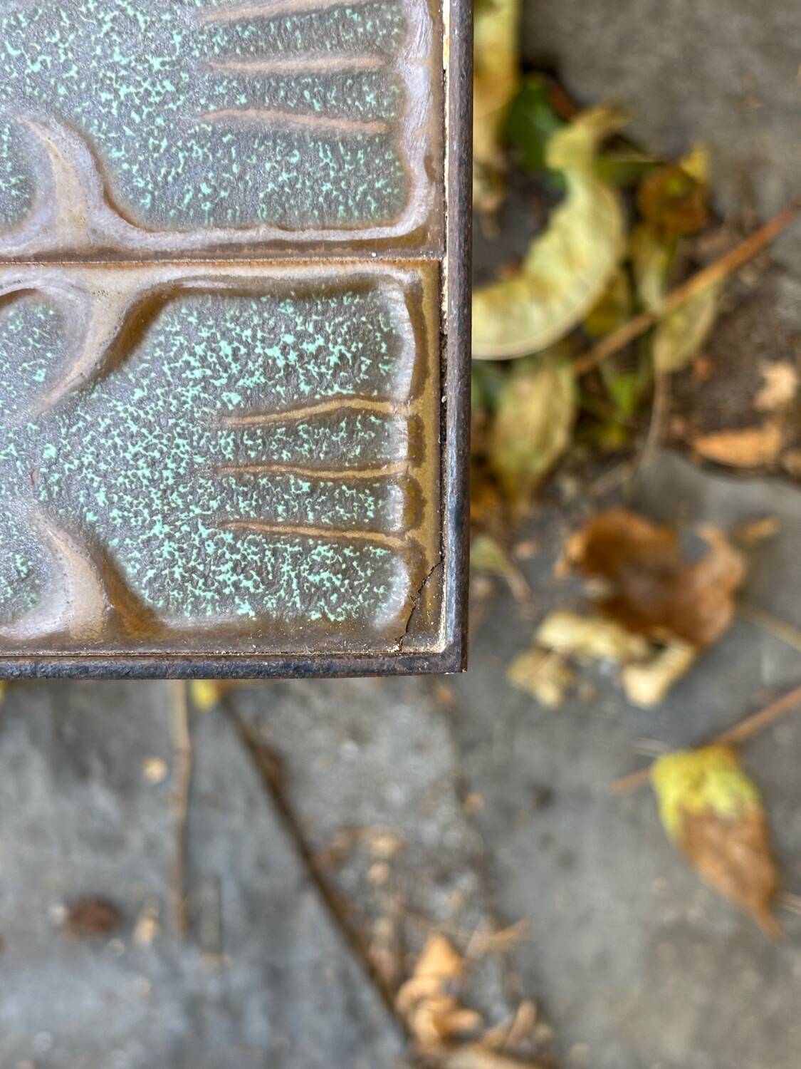 Roger Capron green coffee table