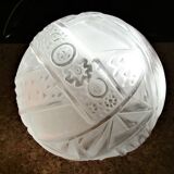Globe verre boule Muller Frères Art Déco années 30