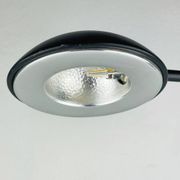 Black Italian desk lamp by C. Zaffaroni Turate, 1980s.
