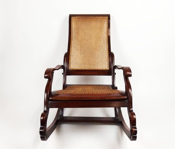 fauteuil rocking chair pliant ancien