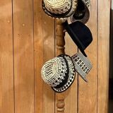 Oak parrot coat rack