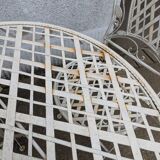white wrought iron garden furniture
