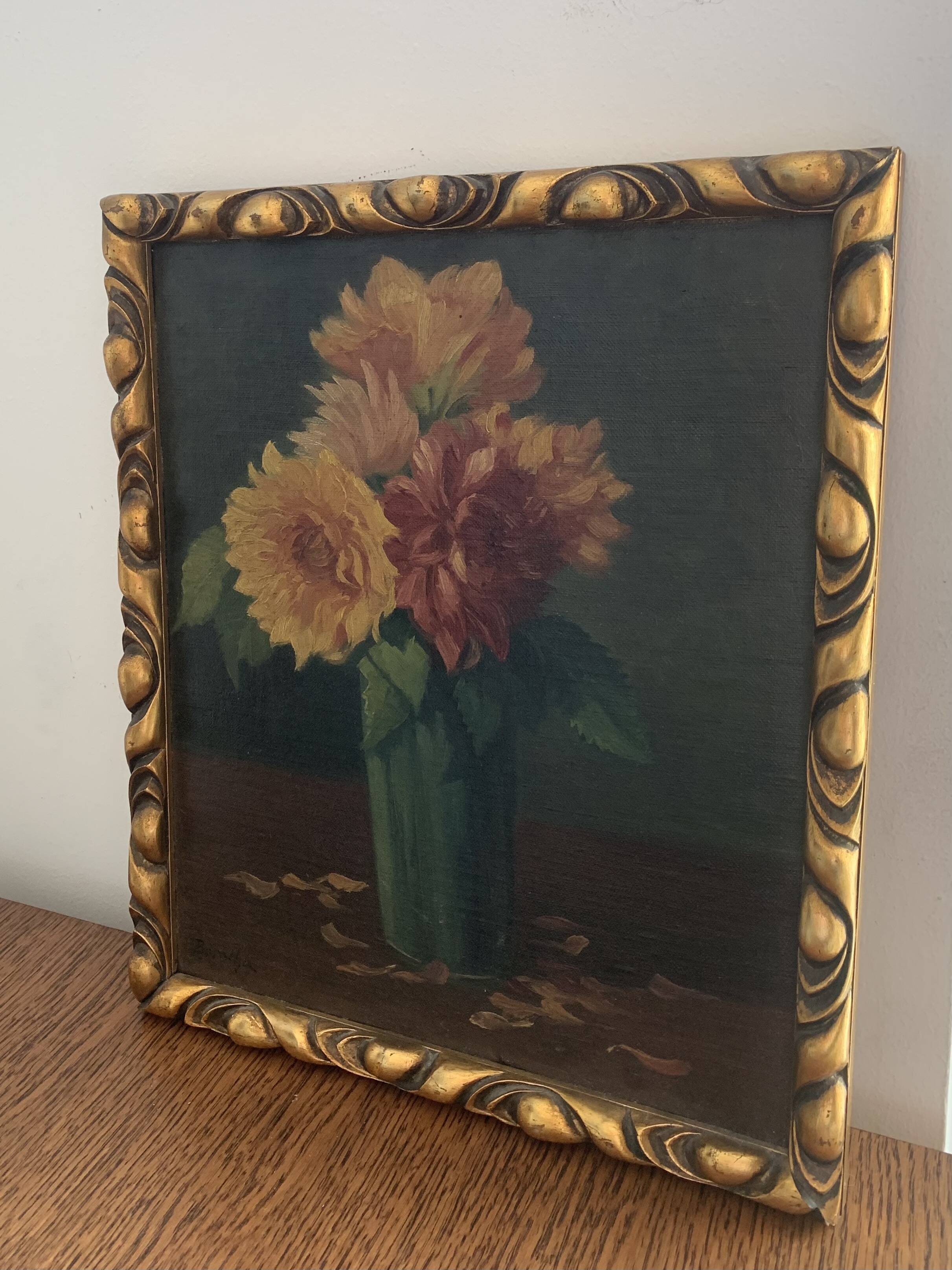 Flowers antique painting