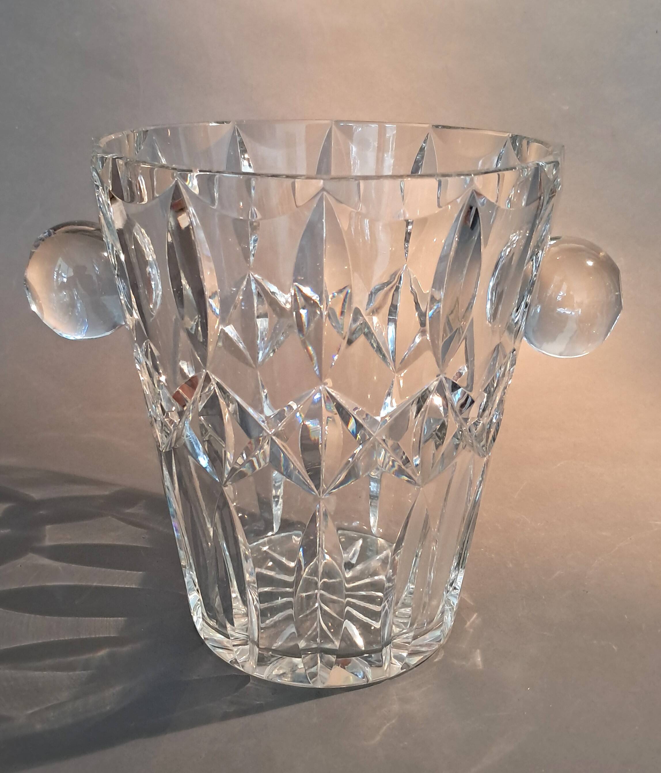 Cut crystal champagne bucket 1920.