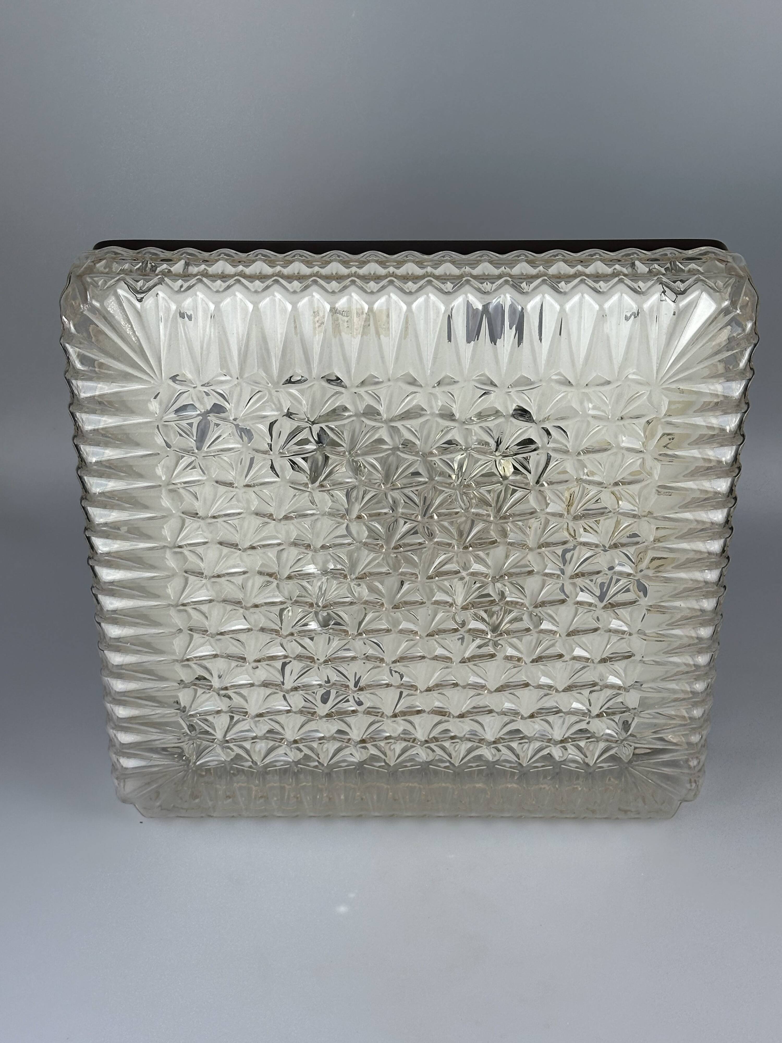 XXL 1960s/70s Plastic Ceiling Lamp by Ridi Leuchten Germany