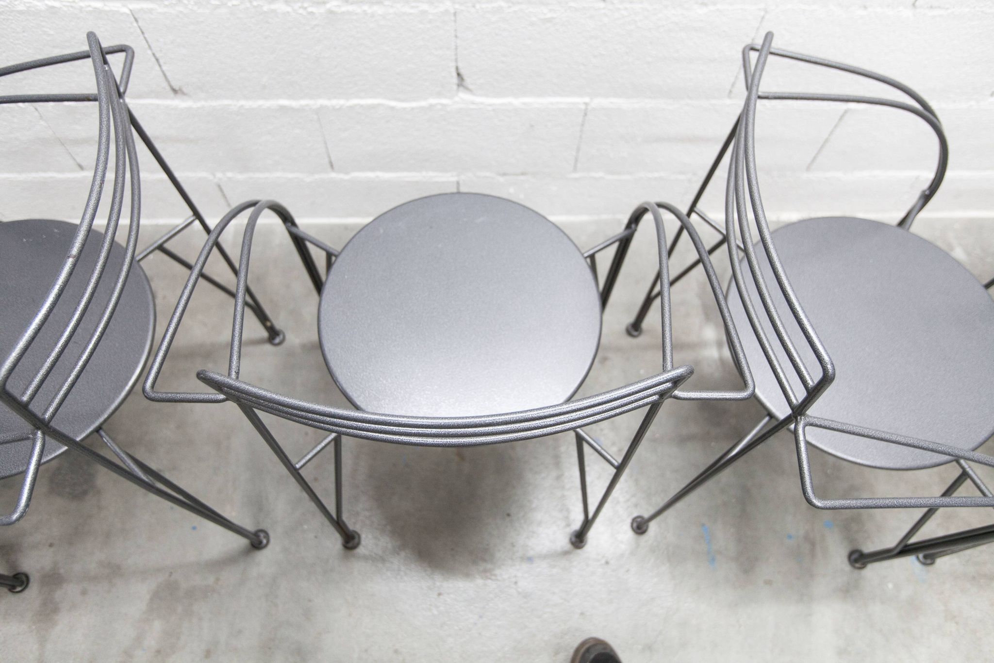 Set of 6 "Silver Moon" armchairs by Pascal Mourgue 1985