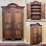 19th century Louis XV fir Cauchoise wardrobe