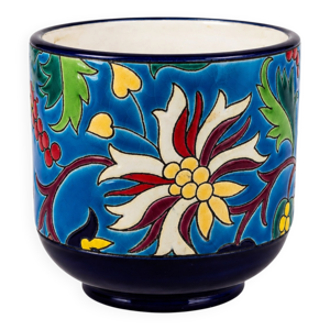 Cache-pot Longwy Art - polychrome