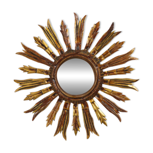 miroir en bois vintage - forme