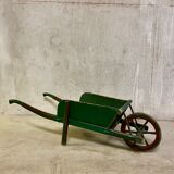 Wooden wheelbarrow