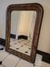 Antique Louis-Philippe mirror in stucco – Superb faux-wood decoration