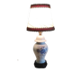 Table lamp in porcelain with floral decoration - mid 20th century.