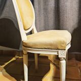 Set of two modern Louis XVI style medallion chairs