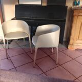 Achille armchairs in leather