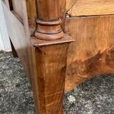 Empire wardrobe in solid walnut, France, mid-19th century.